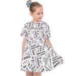 Embrace The Magic Inspirational Phrase Pattern Kids  Sailor Dress