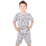 Embrace The Magic Inspirational Phrase Pattern Kids  T-Shirt and Shorts Set