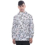 Embrace The Magic Inspirational Phrase Pattern Men s Front Pocket Pullover Windbreaker