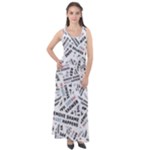 Embrace The Magic Inspirational Phrase Pattern Sleeveless Velour Maxi Dress