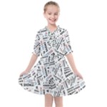 Embrace The Magic Inspirational Phrase Pattern Kids  All Frills Chiffon Dress