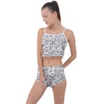 Embrace The Magic Inspirational Phrase Pattern Summer Cropped Co-Ord Set