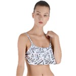 Embrace The Magic Inspirational Phrase Pattern Layered Top Bikini Top 