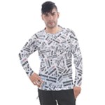 Embrace The Magic Inspirational Phrase Pattern Men s Pique Long Sleeve T-Shirt