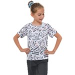 Embrace The Magic Inspirational Phrase Pattern Kids  Mesh Piece T-Shirt