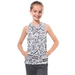 Embrace The Magic Inspirational Phrase Pattern Kids  Sleeveless Hoodie