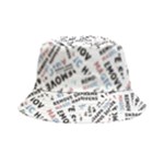 Embrace The Magic Inspirational Phrase Pattern Bucket Hat