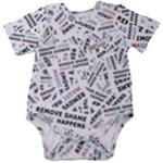 Embrace The Magic Inspirational Phrase Pattern Baby Short Sleeve Bodysuit