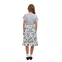 Kids  Ruffle Flared Wrap Midi Skirt 