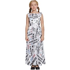 Kids  Satin Sleeveless Maxi Dress 