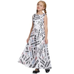 Kids  Satin Sleeveless Maxi Dress 