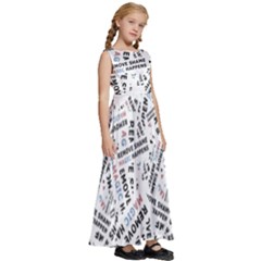 Kids  Satin Sleeveless Maxi Dress 