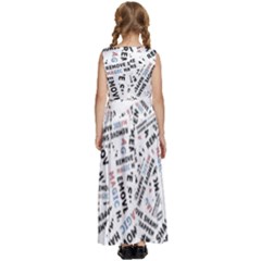 Kids  Satin Sleeveless Maxi Dress 