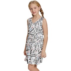 Kids  Sleeveless Tiered Mini Dress 