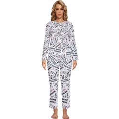 Womens  Long Sleeve Lightweight Pajamas Set 