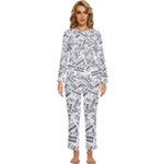 Embrace The Magic Inspirational Phrase Pattern Womens  Long Sleeve Lightweight Pajamas Set