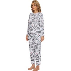 Womens  Long Sleeve Lightweight Pajamas Set 