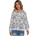 Embrace The Magic Inspirational Phrase Pattern Women s Long Sleeve Button Up Shirt