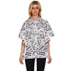 Women s Batwing Button Up Shirt 