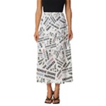 Embrace The Magic Inspirational Phrase Pattern Classic Midi Chiffon Skirt