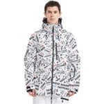 Embrace The Magic Inspirational Phrase Pattern Men s Multi Pockets Zip Ski and Snowboard Waterproof Breathable Jacket