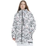 Embrace The Magic Inspirational Phrase Pattern Women s Multi Pockets Zip Ski and Snowboard Waterproof Breathable Jacket