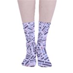 Embrace The Magic Inspirational Phrase Pattern Smooth Crew Length Tube Socks