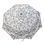 Embrace The Magic Inspirational Phrase Pattern Folding Umbrellas