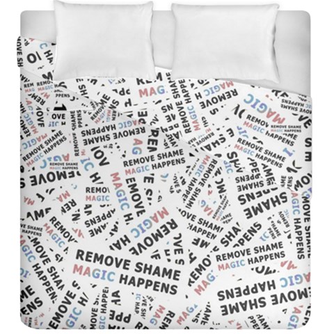 Embrace The Magic Inspirational Phrase Pattern Duvet Cover Double Side (King Size) from ArtsNow.com