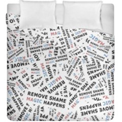 Embrace The Magic Inspirational Phrase Pattern Duvet Cover Double Side (King Size) from ArtsNow.com