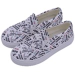 Embrace The Magic Inspirational Phrase Pattern Kids  Canvas Slip Ons