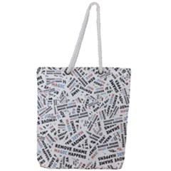 Full Print Rope Handle Tote (Large) 