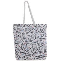 Full Print Rope Handle Tote (Large) 