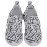 Embrace The Magic Inspirational Phrase Pattern Kids  Velcro No Lace Shoes