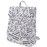 Embrace The Magic Inspirational Phrase Pattern Flap Top Backpack