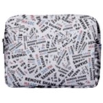 Embrace The Magic Inspirational Phrase Pattern Make Up Pouch (Large)