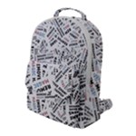 Embrace The Magic Inspirational Phrase Pattern Flap Pocket Backpack (Large)