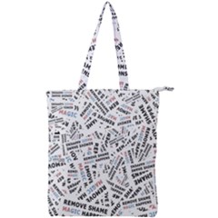 Double Zip Up Tote Bag 