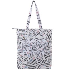 Double Zip Up Tote Bag 