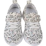 Embrace The Magic Inspirational Phrase Pattern Kids  Velcro Strap Shoes