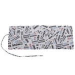 Embrace The Magic Inspirational Phrase Pattern Roll Up Canvas Pencil Holder (S)