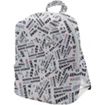 Embrace The Magic Inspirational Phrase Pattern Zip Up Backpack