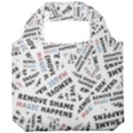 Embrace The Magic Inspirational Phrase Pattern Foldable Grocery Recycle Bag