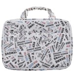 Embrace The Magic Inspirational Phrase Pattern Travel Toiletry Bag With Hanging Hook