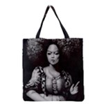 Vintage afro style doll illustration (IA&Human) Grocery Tote Bag