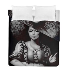 Vintage afro style doll illustration (IA&Human) Duvet Cover Double Side (Full/ Double Size) from ArtsNow.com