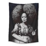 Vintage afro style doll illustration (IA&Human) Medium Tapestry