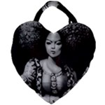 Vintage afro style doll illustration (IA&Human) Giant Heart Shaped Tote