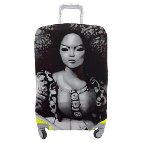 Vintage afro style doll illustration (IA&Human) Luggage Cover (Medium) from ArtsNow.com