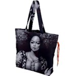 Vintage afro style doll illustration (IA&Human) Drawstring Tote Bag